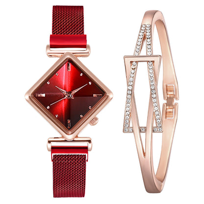 Pulsera de reloj de diamantes