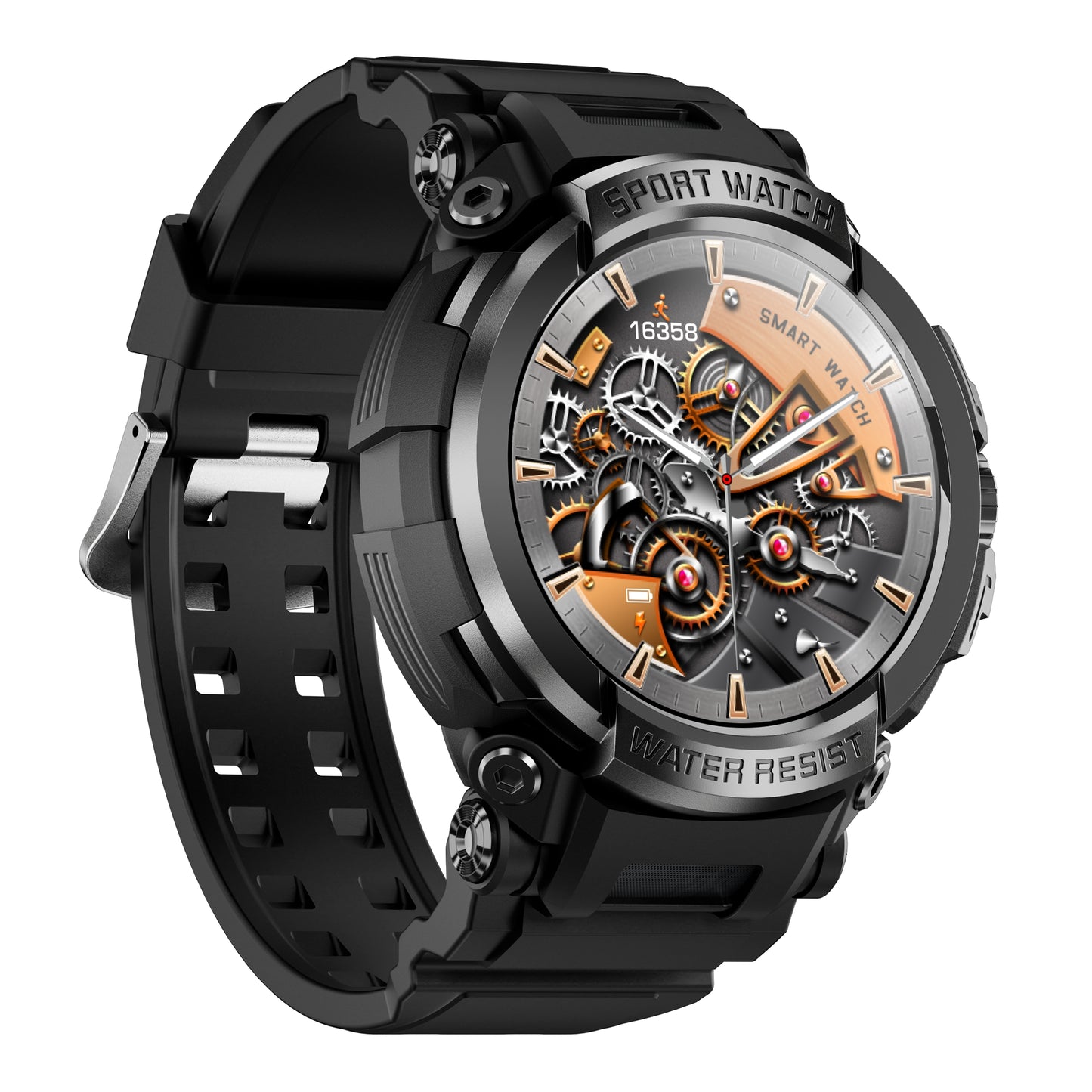 T90 IP68 Reloj Inteligente A Prueba De Agua Rastreador De Ejercicios Llamada Bluetooth Reloj Deportivo Monitor De Ritmo Cardíaco / Sueño - Naranja