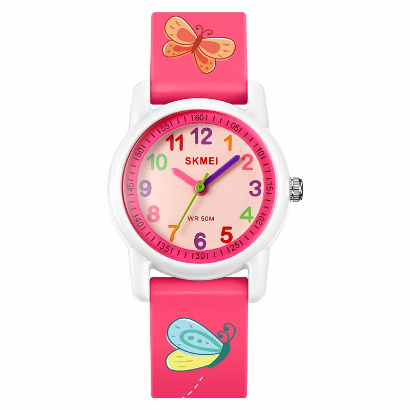 SKMEI 2157 Fashion Sports Waterproof Children Watch Cartoon Student Quartz Watch - Dinosaur