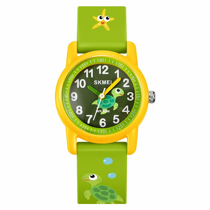 SKMEI 2157 Fashion Sports Waterproof Children Watch Cartoon Student Quartz Watch - Dinosaur