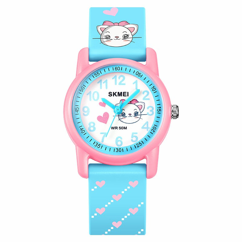 SKMEI 2157 Fashion Sports Waterproof Children Watch Cartoon Student Quartz Watch - Dinosaur