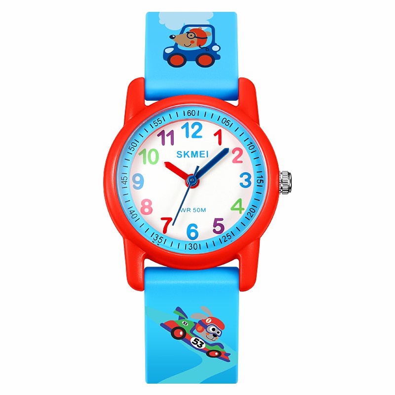 SKMEI 2157 Fashion Sports Waterproof Children Watch Cartoon Student Quartz Watch - Dinosaur