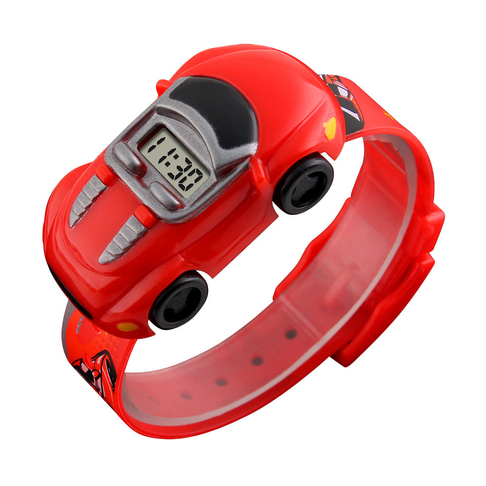 SKMEI 1241 Fashion Car Design Children Wrist Watch Student Electronic Watch - Red