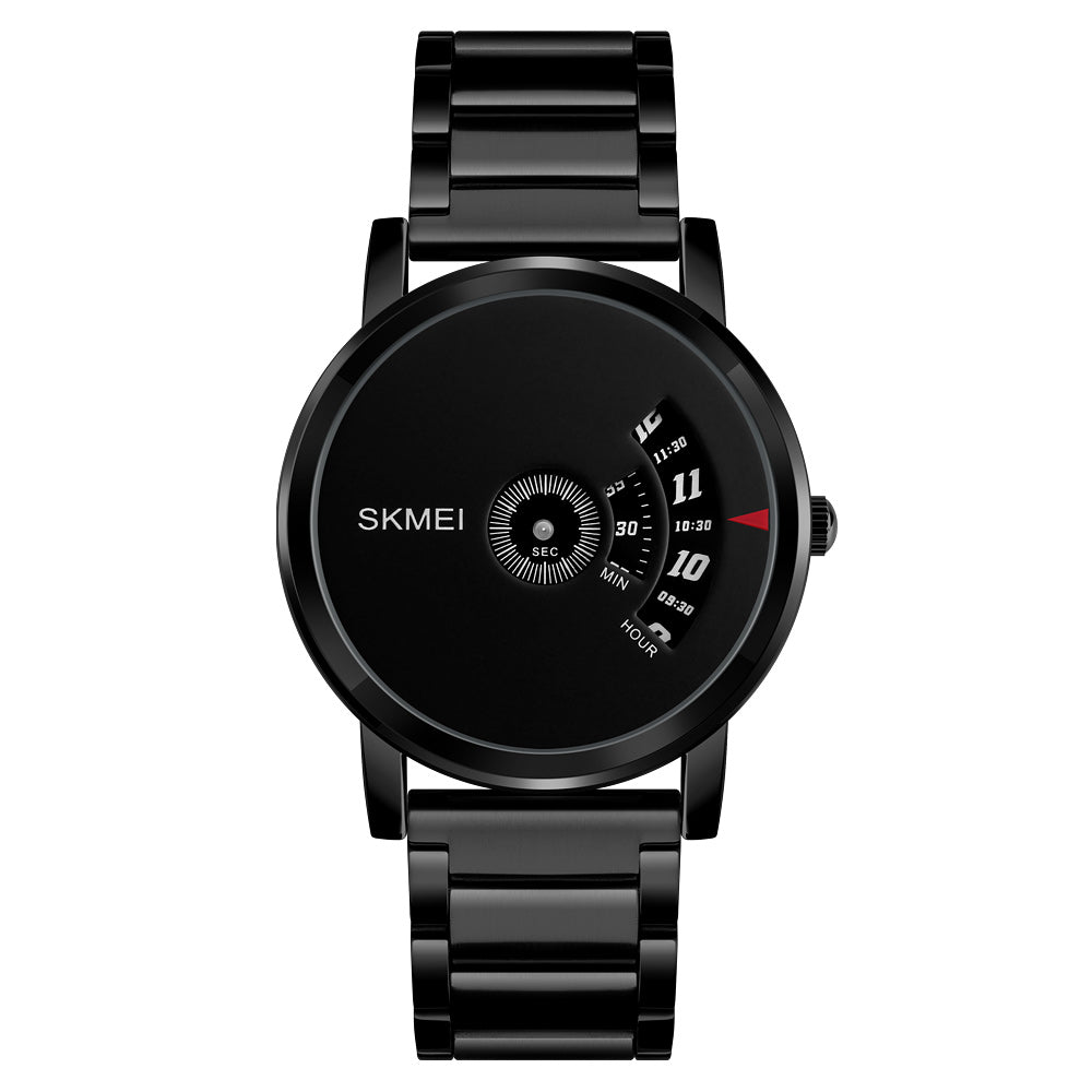 Reloj SKMEI 1260 para hombre Reloj deportivo de cuarzo informal resistente al agua - Negro