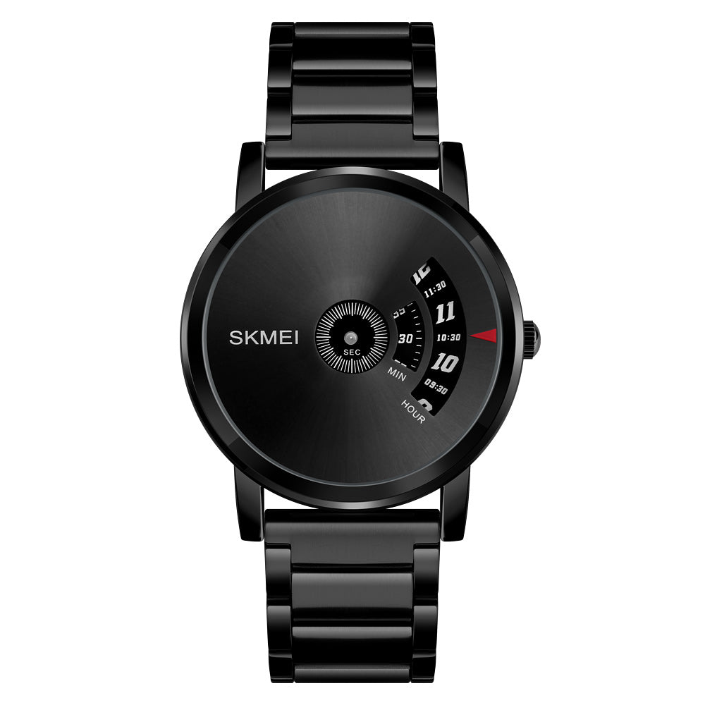 SKMEI 1260 Men's Watch Waterproof Casual Quartz Sport Watch - Black