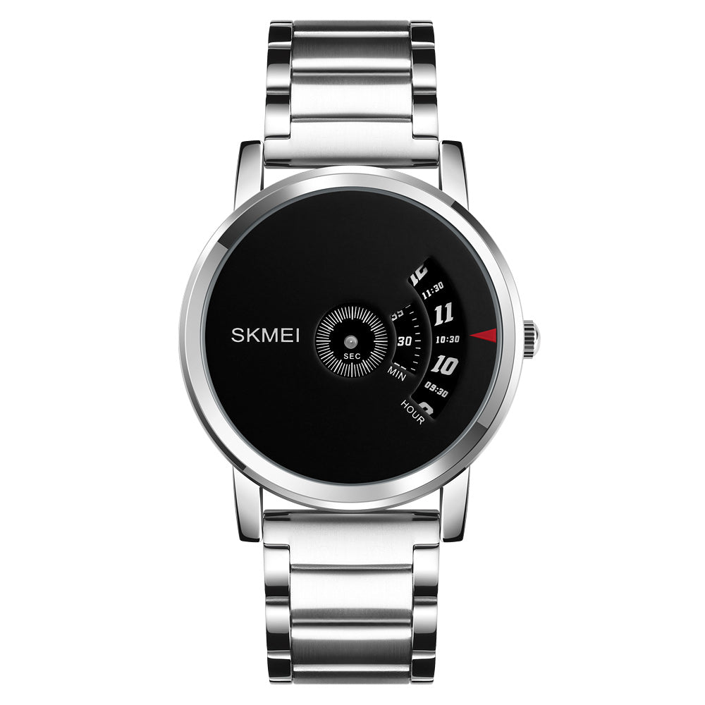 Reloj SKMEI 1260 para hombre Reloj deportivo de cuarzo informal resistente al agua - Negro