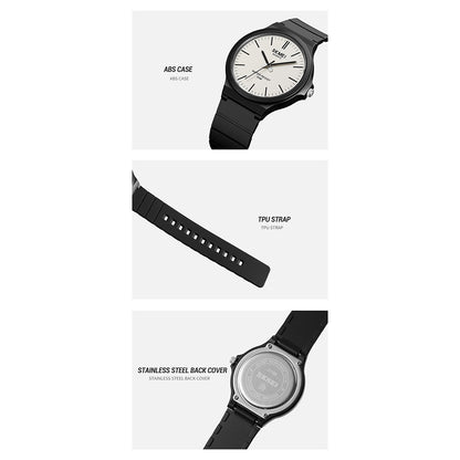 SKMEI 2108 Minimalism Quartz Watch 50m Waterproof Fashion Wrist Watch - Black / White / Black