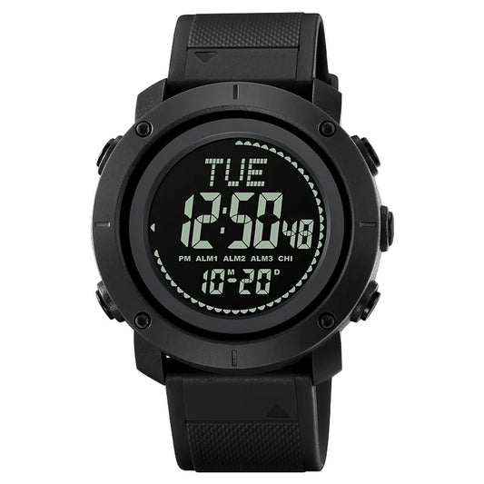 SKMEI 2095 Outdoor Sports 12  /  24H Multifunction Luminous Electronic Watch - Black