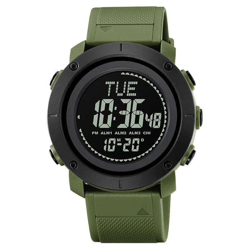 SKMEI 2095 Outdoor Sports 12  /  24H Multifunction Luminous Electronic Watch - Black