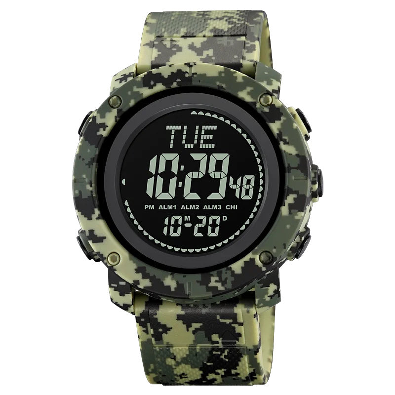 SKMEI 2095 Outdoor Sports 12  /  24H Multifunction Luminous Electronic Watch - Black