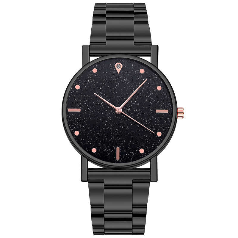 Reloj de cuarzo con cielo estrellado