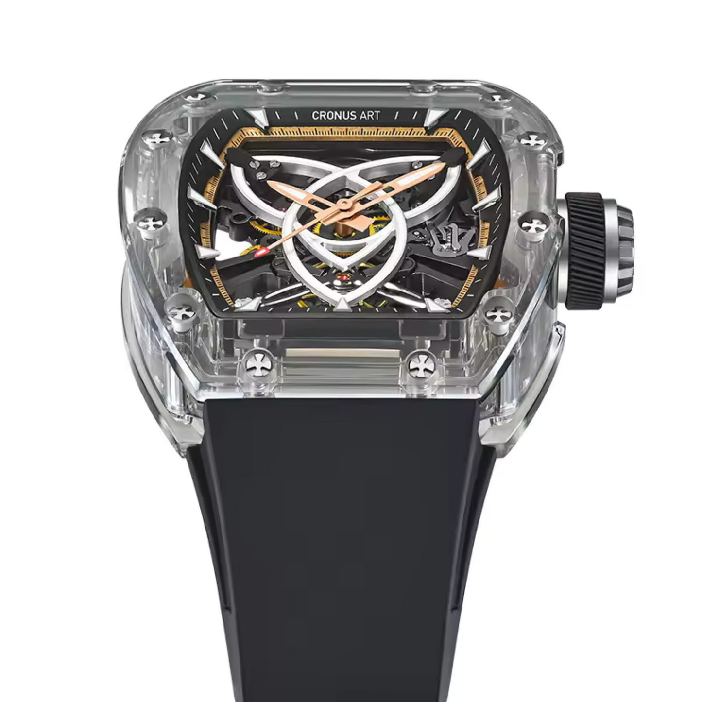 CRONUSART Obsidian Black Luxury Automatic Mechanical Watch