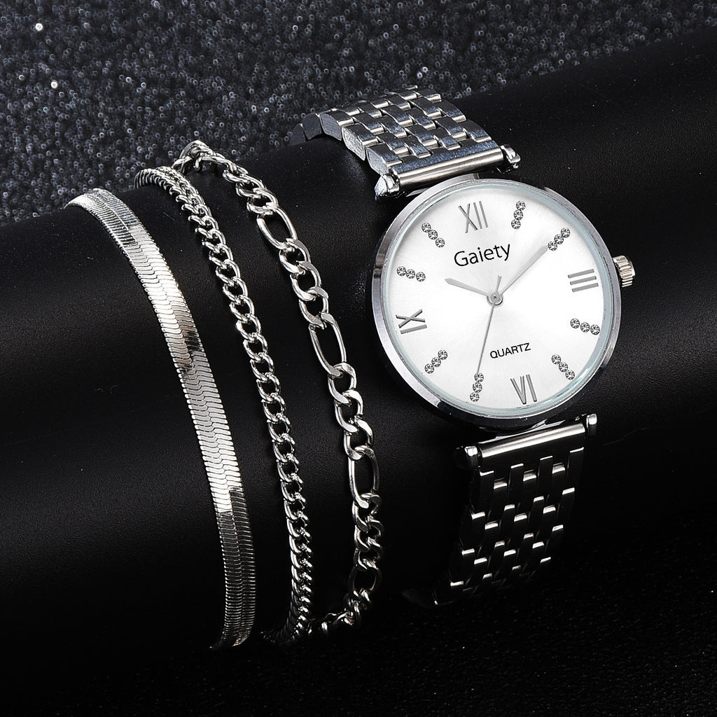 Nuevo reloj de cuarzo con personalidad y tendencia de moda para damas con diamantes