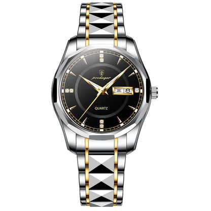 Nuevo reloj de moda para hombre, resistente al agua, de acero de tungsteno de alta calidad