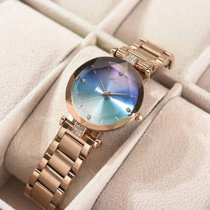 Fashion Symphony Face Waterproof Women's Watch Quartz Steel Band Student Women's Watch