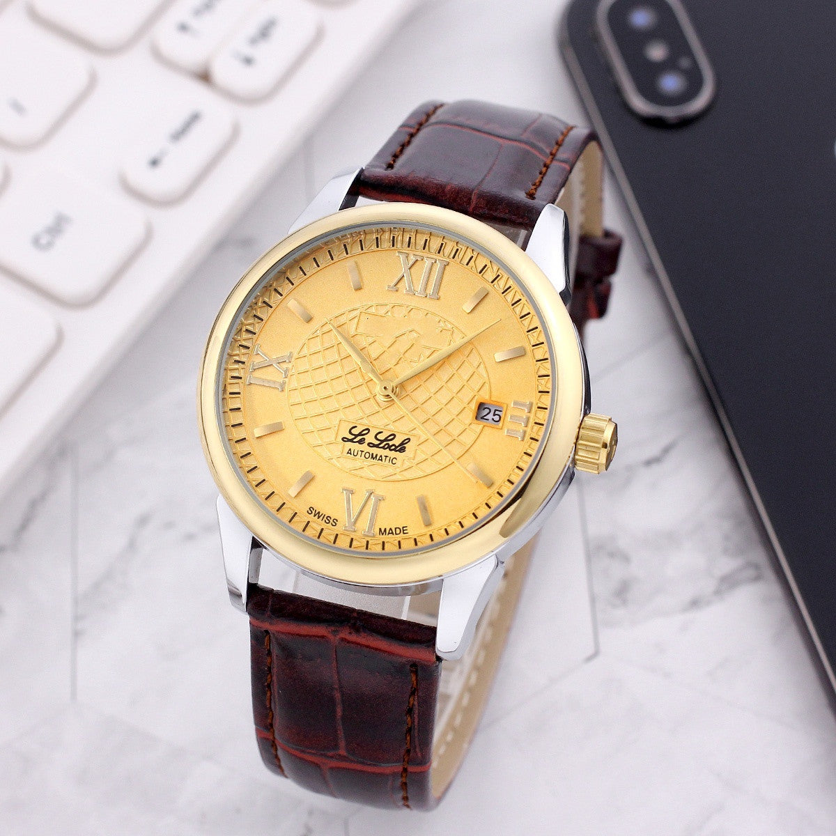 Reloj mecánico para hombre, para banquetes de negocios, precioso