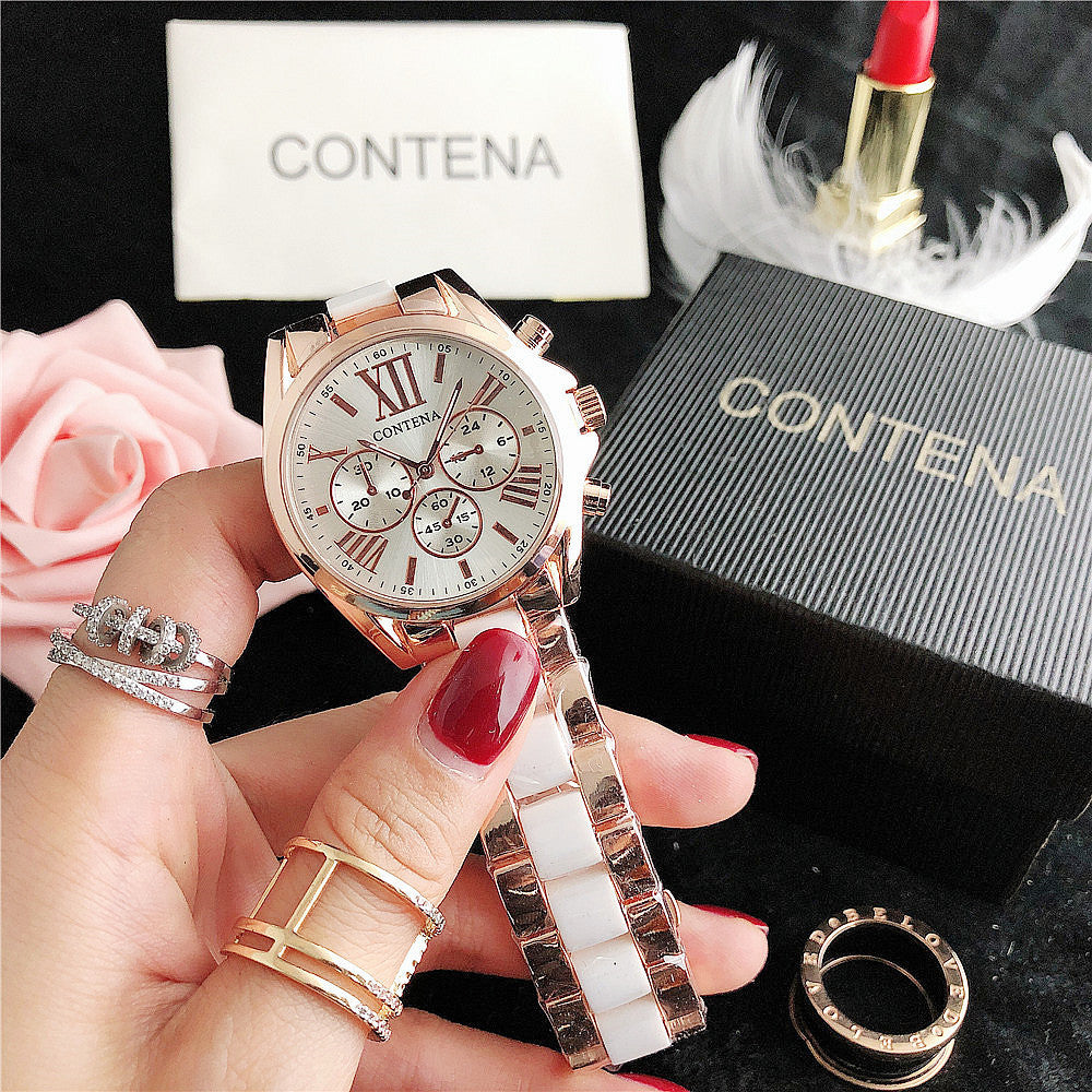 Reloj de cuarzo con temperamento de moda, nuevo reloj de diamantes para mujer