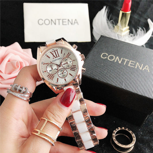 Reloj de cuarzo con temperamento de moda, nuevo reloj de diamantes para mujer