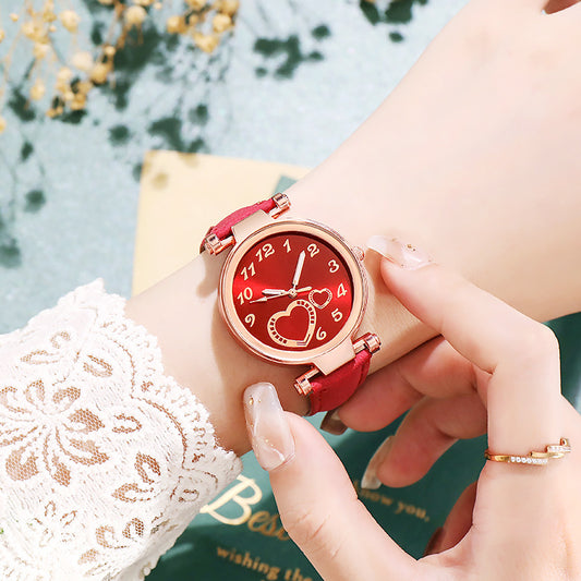 Reloj Retro Love para mujer, estilo nicho, simplicidad