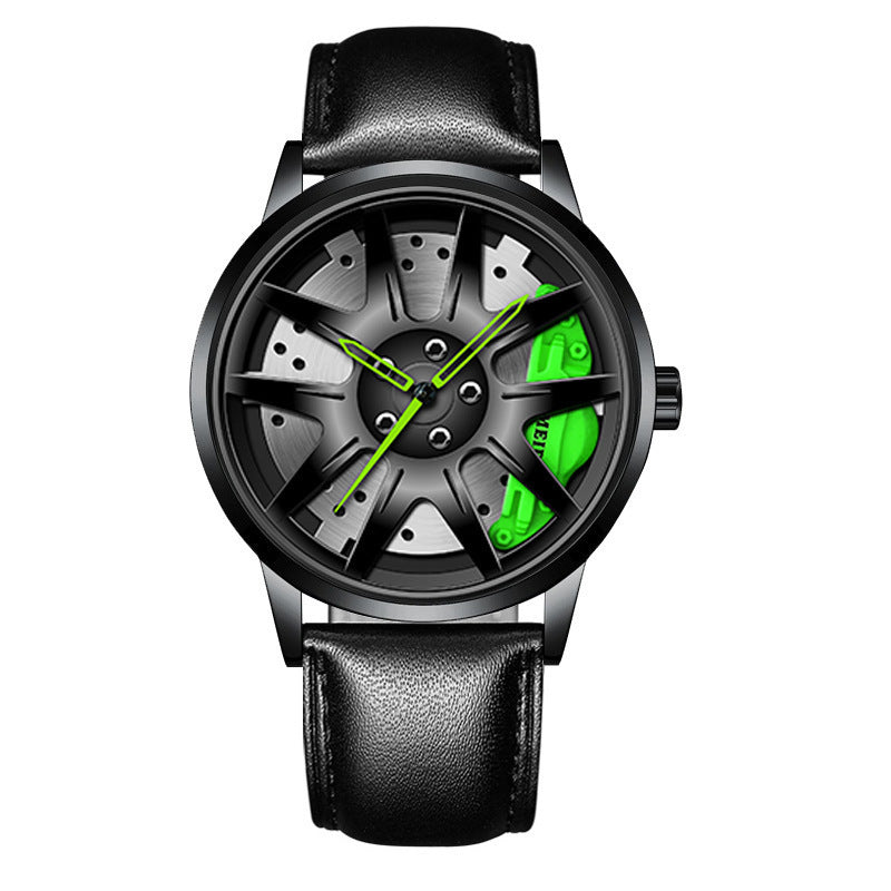 Reloj de movimiento automático para hombre con revestimiento al vacío estilo rueda