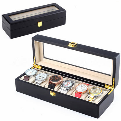 Matte paint watch box Wooden watch storage box