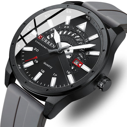 Reloj de cuarzo con cinta informal de moda para hombre
