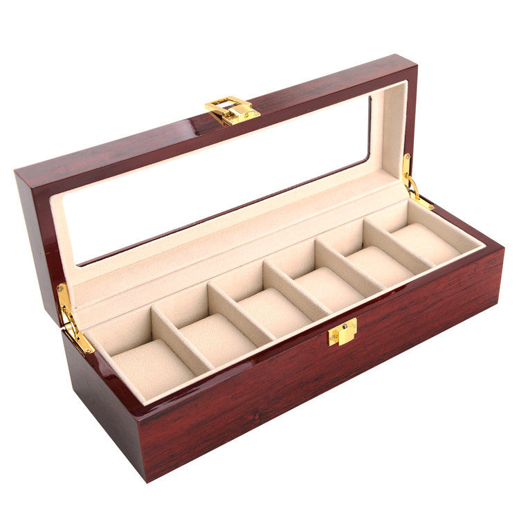 Painted Wooden Watch Box High-End Watch Storage Box