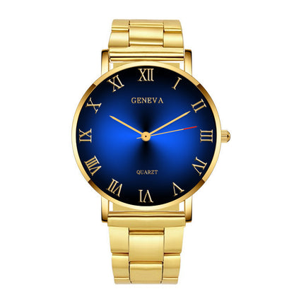 Reloj de hombre con números romanos