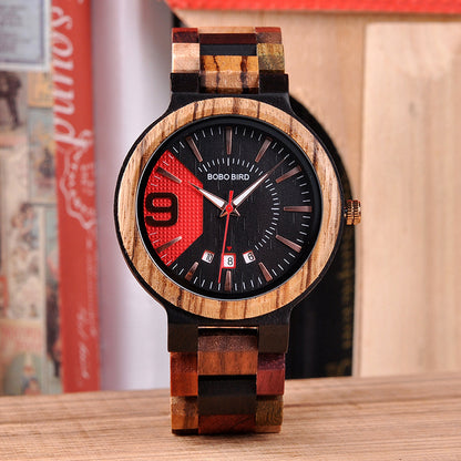 Reloj de madera para hombre