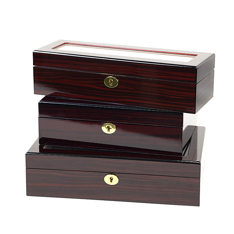 Paint Wooden Hand Display Watch Box Glass Louvre