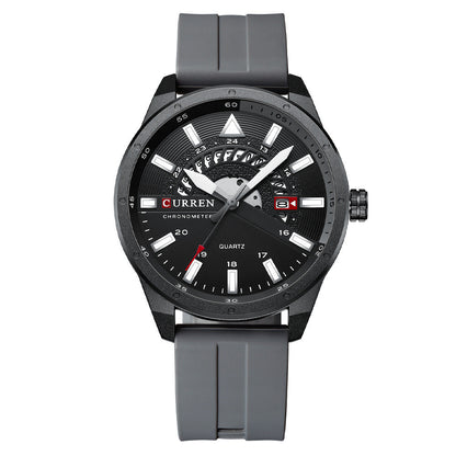 Reloj de cuarzo con cinta informal de moda para hombre