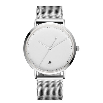Reloj de cuarzo con esfera en blanco