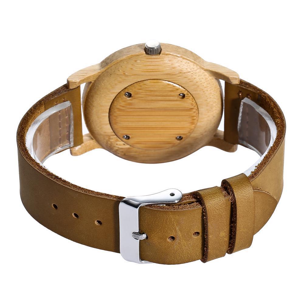 Men and women bamboo watch