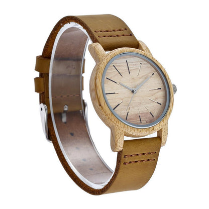 Men and women bamboo watch