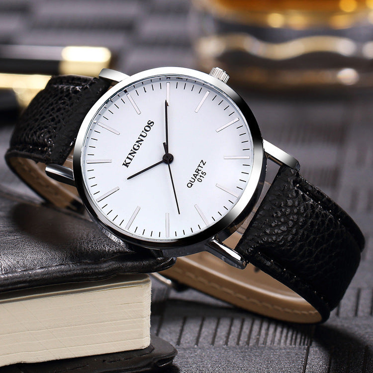 Reloj con correa ultrafino y moderno para hombre y mujer