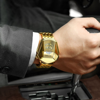 Automatic men's black technology watch