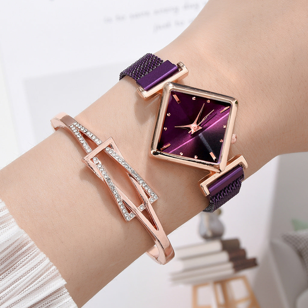 Pulsera de reloj de diamantes