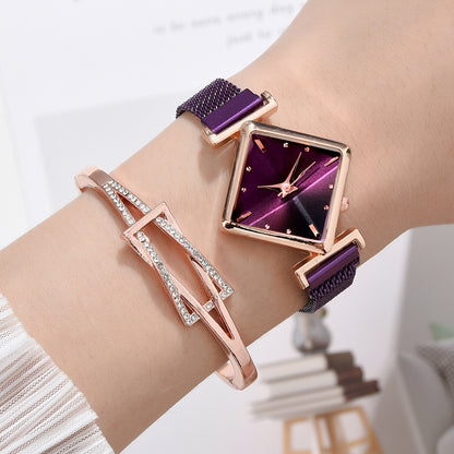 Pulsera de reloj de diamantes