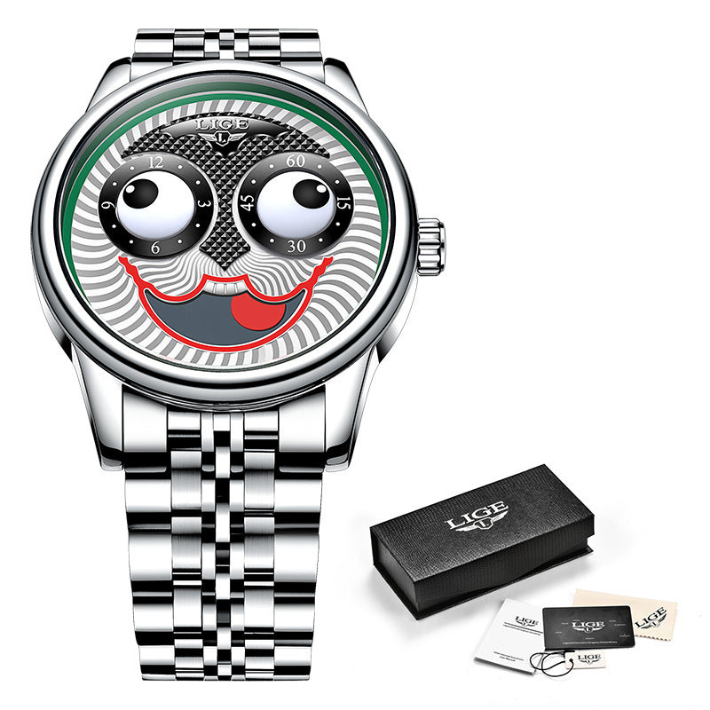 Reloj mecánico para hombre reloj de payaso