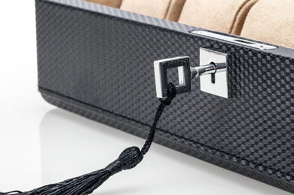 Carbon fiber leather watch box