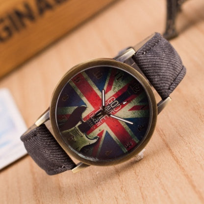 Reloj de pulsera con la bandera del Reino Unido