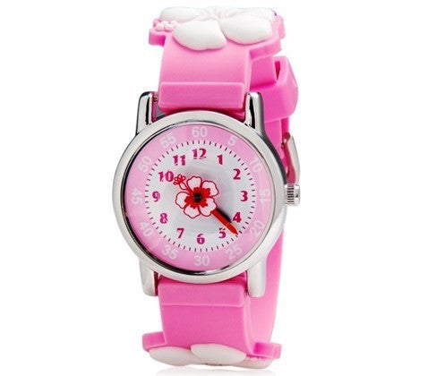 Reloj de silicona con dibujos animados para niños.