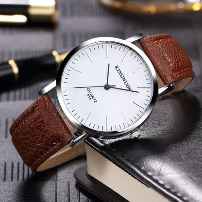 Reloj con correa ultrafino y moderno para hombre y mujer