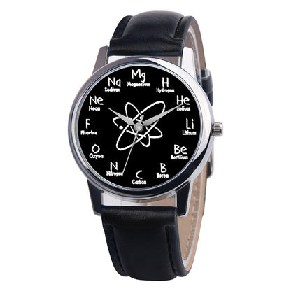 Reloj de moda molecular químico Reloj de mujer Reloj de estudiante