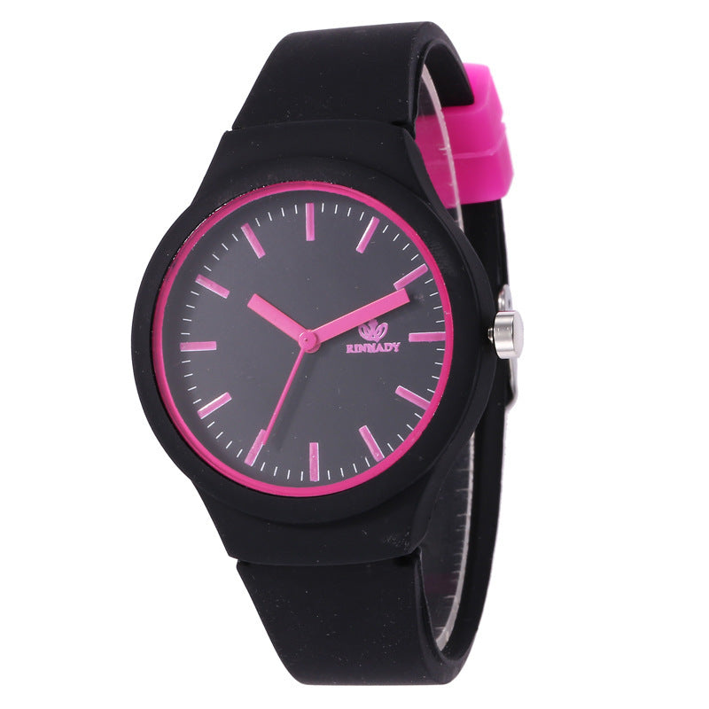 Reloj de silicona de moda para mujer