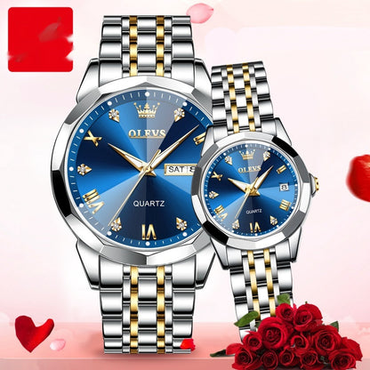 Reloj de Cuarzo Regalo del Día de San Valentín Pareja Reloj Hombres