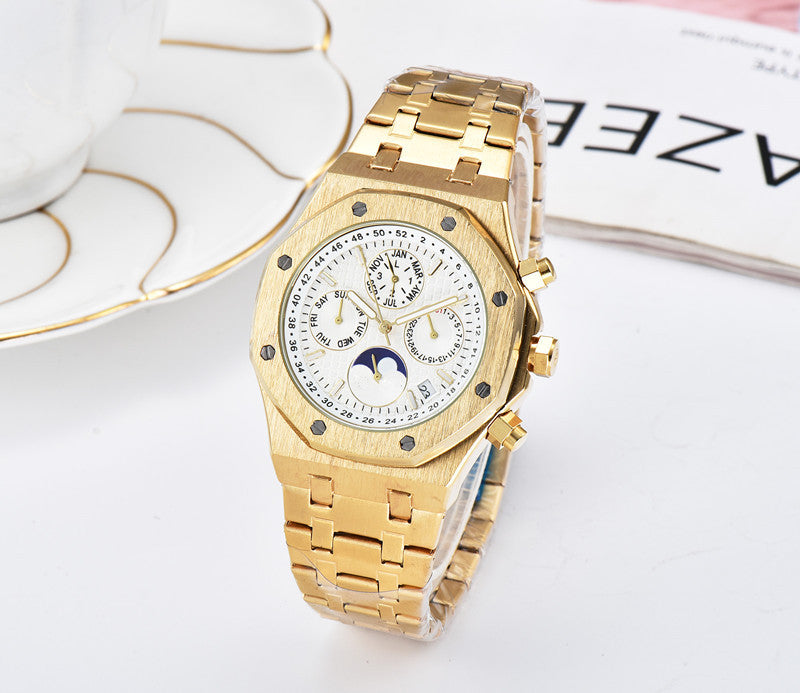 Men's Fashion Seven-pin Work Quartz Watch