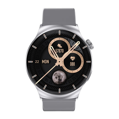 Reloj inteligente con llamadas por Bluetooth, asistente femenina, pulsera de presión arterial y frecuencia cardíaca, multideporte