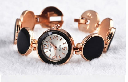 Reloj de mujer, elegante, de moda, informal, con 5 colores, diseño de oblea, esfera redonda, reloj de pulsera, reloj de pulsera de cuarzo para mujer, Relojes femeninos