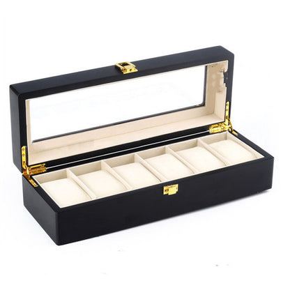 Matte paint watch box Wooden watch storage box